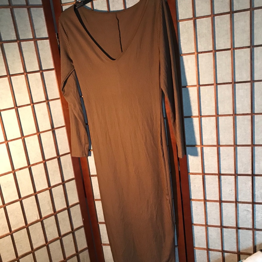 Plus Size Brown body con dress